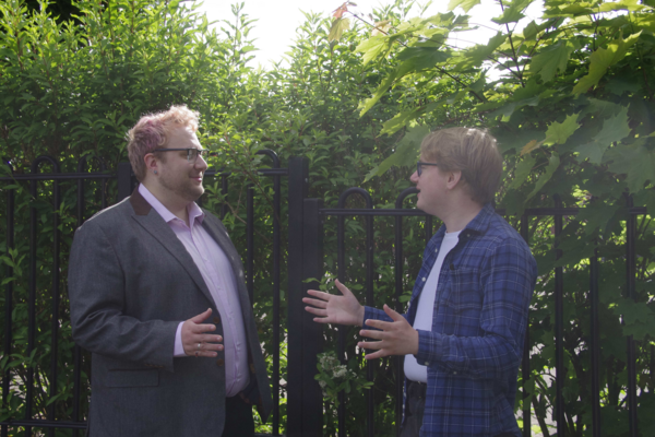 Sean B talking to James H