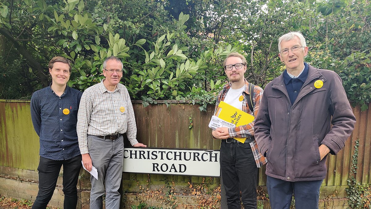 Canvassing Views about Parking on Christchurch Rd Norwich Liberal