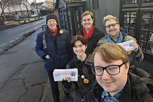 University canvassers. 